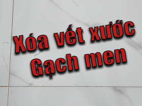 Cách xóa vết trầy gạch men