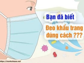 Đeo khẩu trang đúng cách