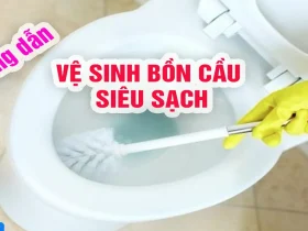 CÁCH VỆ SINH BỒN CẦU KHÔNG CẦN HÓA CHẤT ĐỘC HẠI