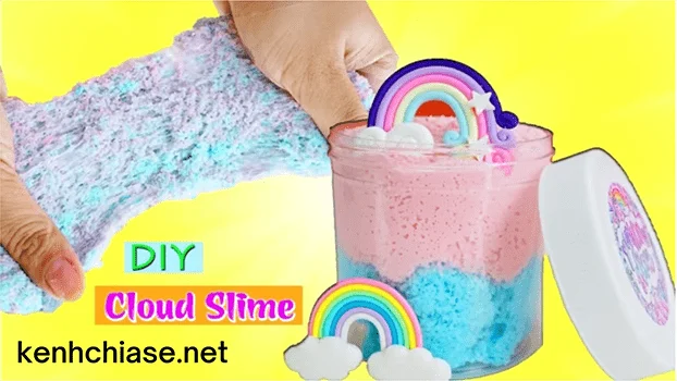 Cách làm Slime đám mây xốp mịn bằng sữa tắm Cách làm Slime đám mây xốp mịn bằng sữa tắm