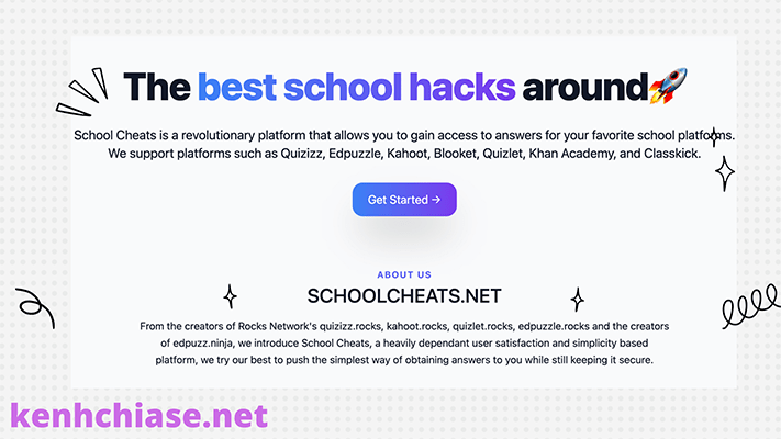 Schoolcheat - trang web hack Quizizz