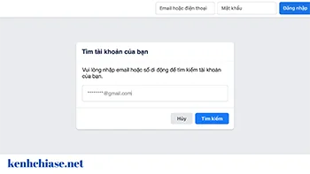 Hack mật khẩu Facebook thủ công "Quên mật khẩu"